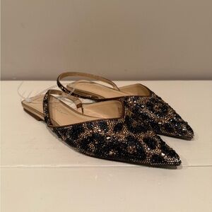 Betsey Johnson Women’s Vance Leopard Print Slingback Flats